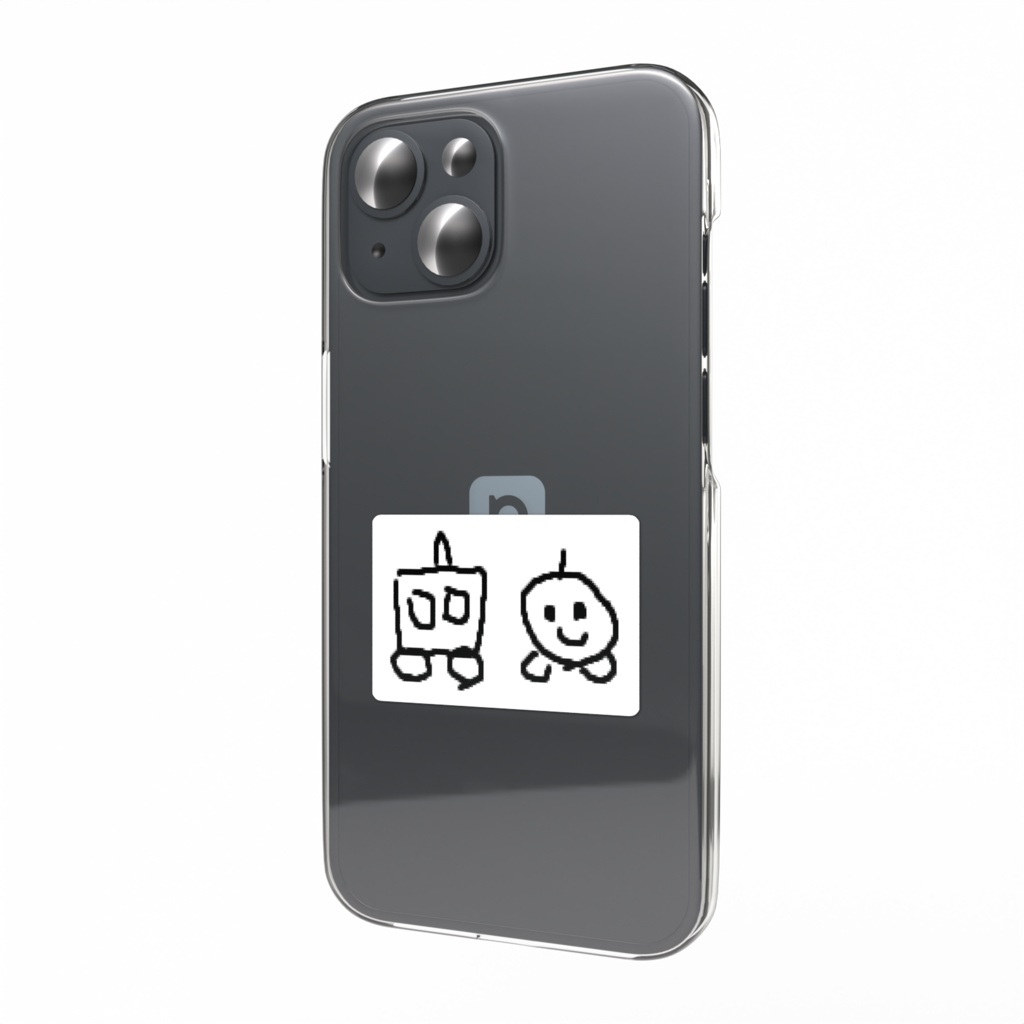 ロボ2体 スマホステッカー