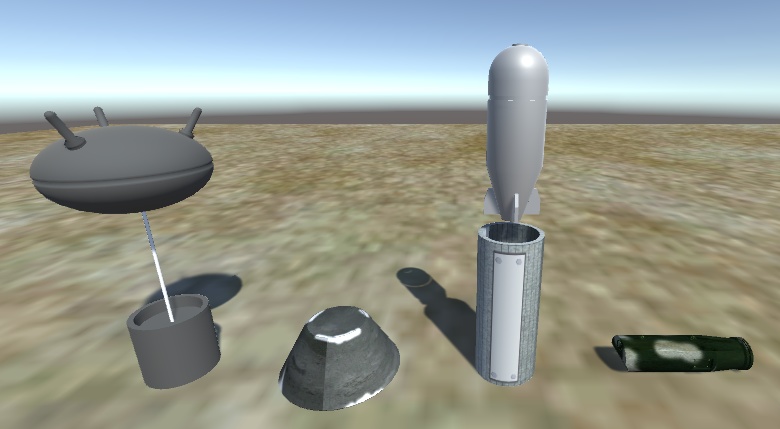 機雷各種（Unity Package）