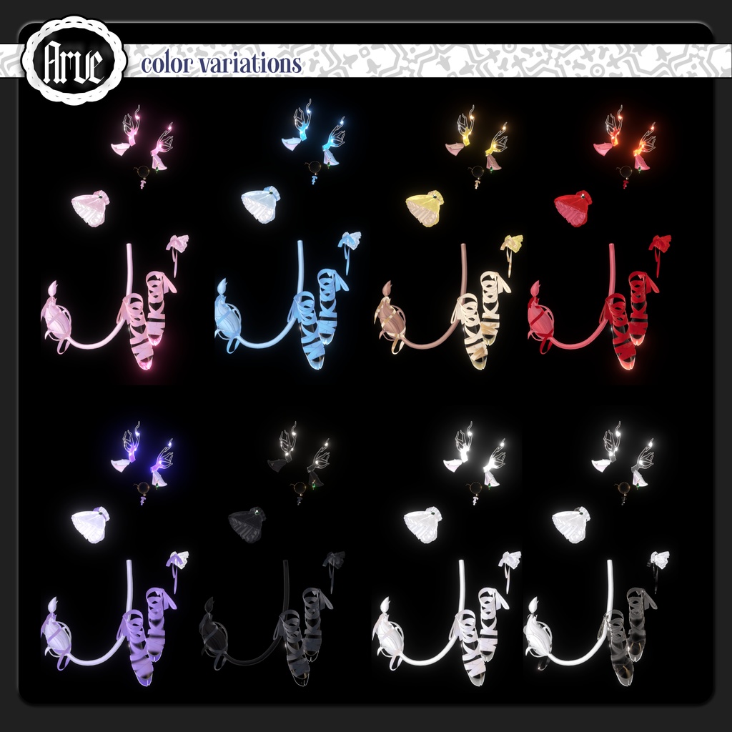 【期間限定セール】Arve【VRChat向け装飾品/12アバター対応】