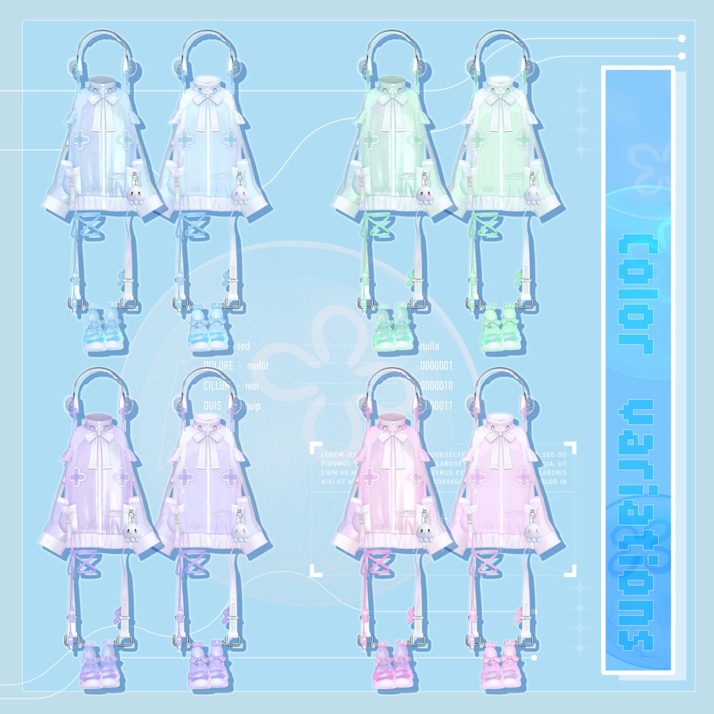 【期間限定50%OFFセール中】🪼Mimele【VRChat向け衣装/14アバター対応】
