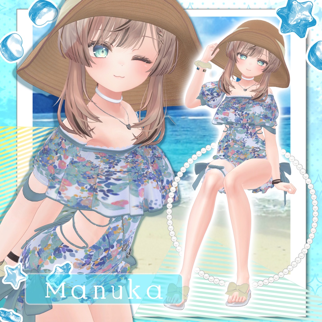 【期間限定50%OFFセール】🌊Nareva【VRChat向け衣装/14アバター対応】