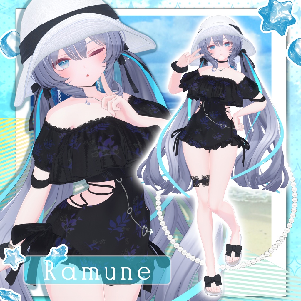 【期間限定50%OFFセール】🌊Nareva【VRChat向け衣装/14アバター対応】