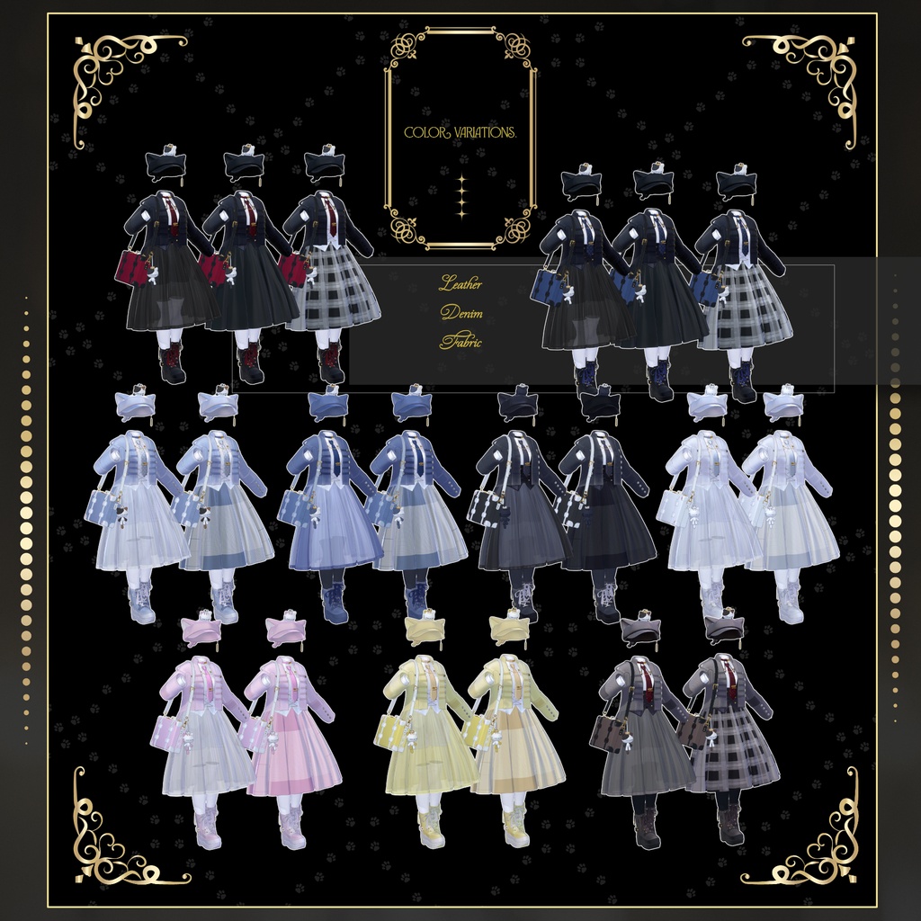 【期間限定50%OFFセール】🐈⬛Nyaperia【VRChat向け衣装/15アバター対応】
