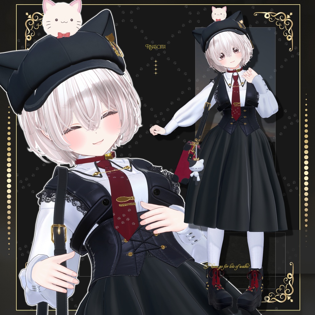 【期間限定50%OFFセール】🐈⬛Nyaperia【VRChat向け衣装/15アバター対応】