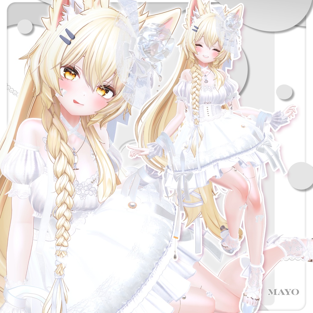 【50%OFF SALE】🌸Fioria【VRChat向け衣装/18アバター対応】
