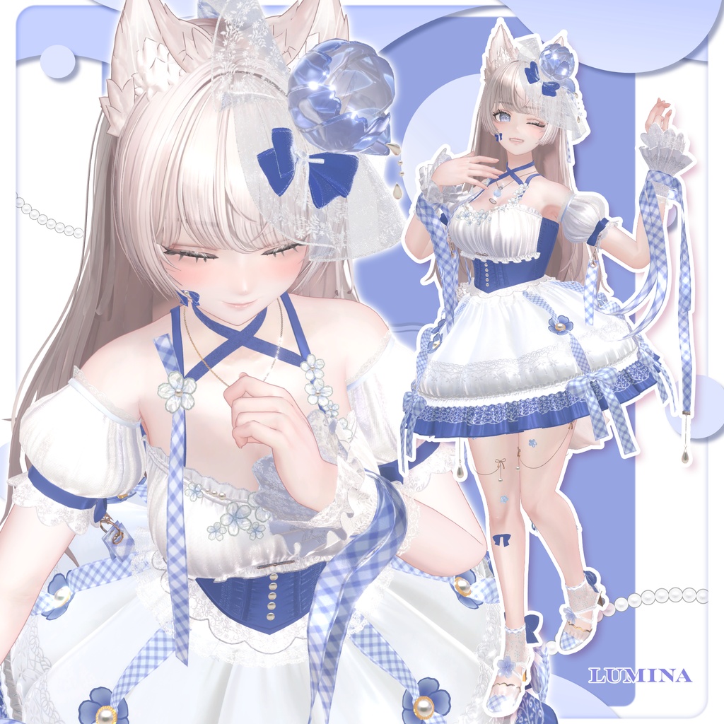 【50%OFF SALE】🌸Fioria【VRChat向け衣装/14アバター対応】