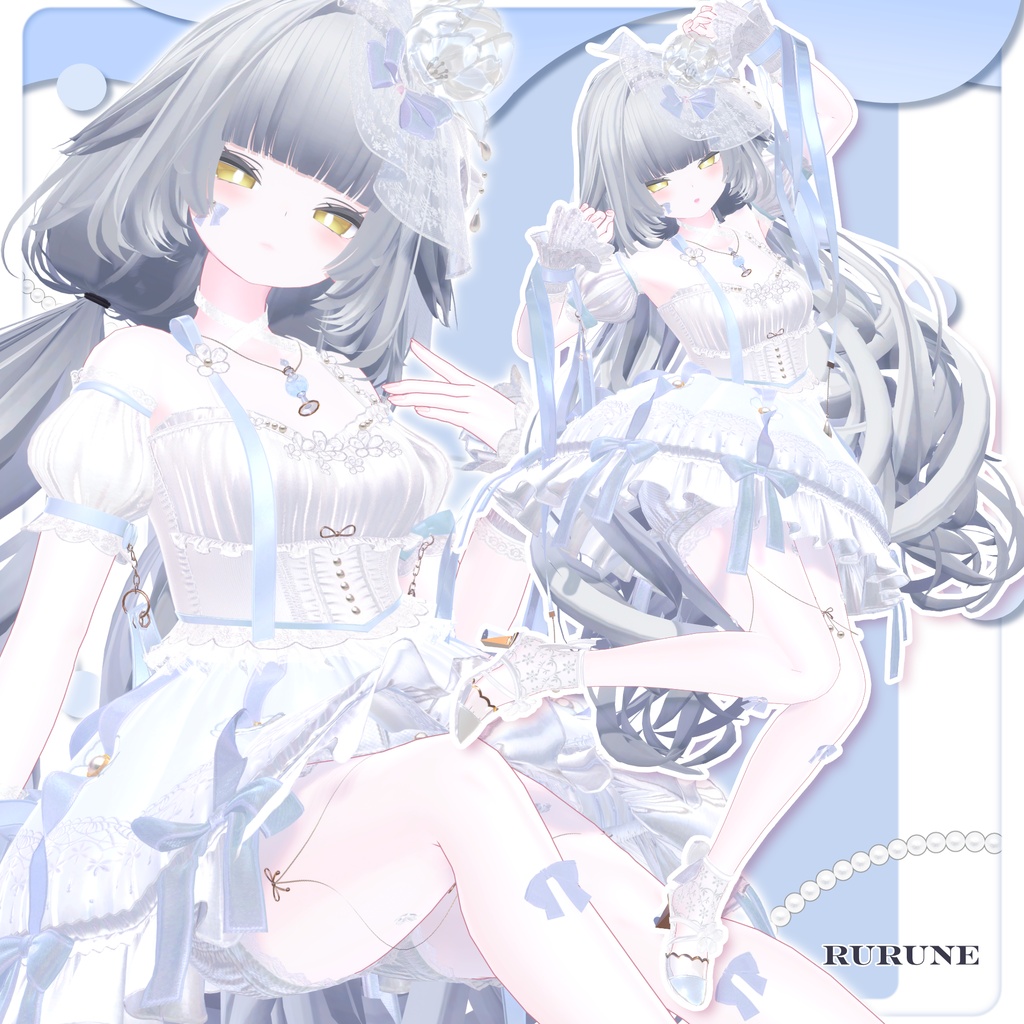 【50%OFF SALE】🌸Fioria【VRChat向け衣装/14アバター対応】