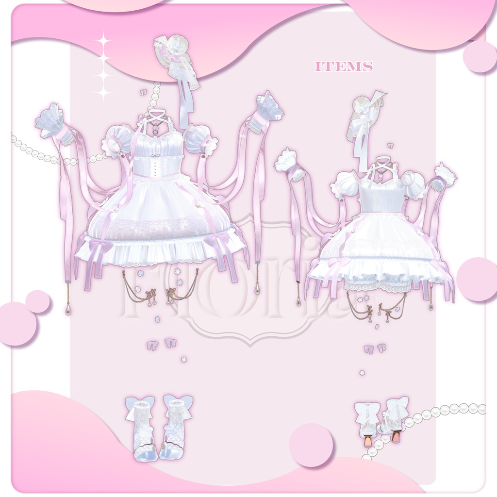 【50%OFF SALE】🌸Fioria【VRChat向け衣装/14アバター対応】