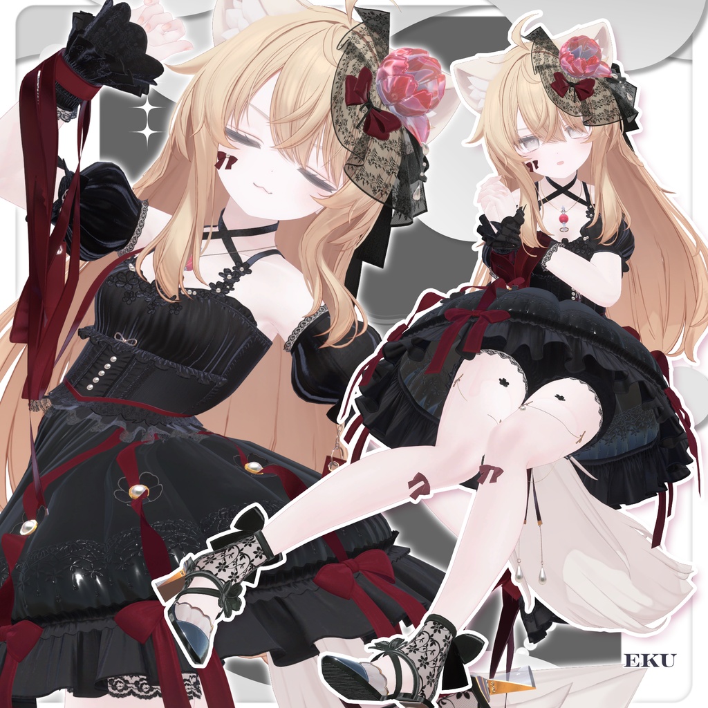 【50%OFF SALE】🌸Fioria【VRChat向け衣装/14アバター対応】