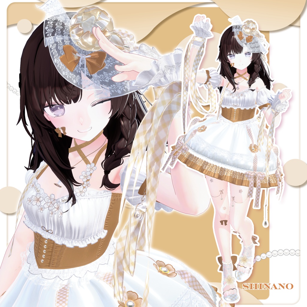 【50%OFF SALE】🌸Fioria【VRChat向け衣装/14アバター対応】