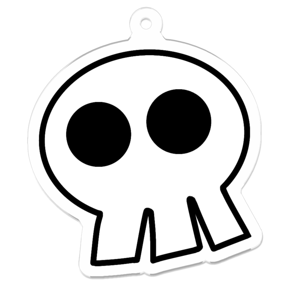 ドクロっちアクリルキーホルダー50mm✕50mm