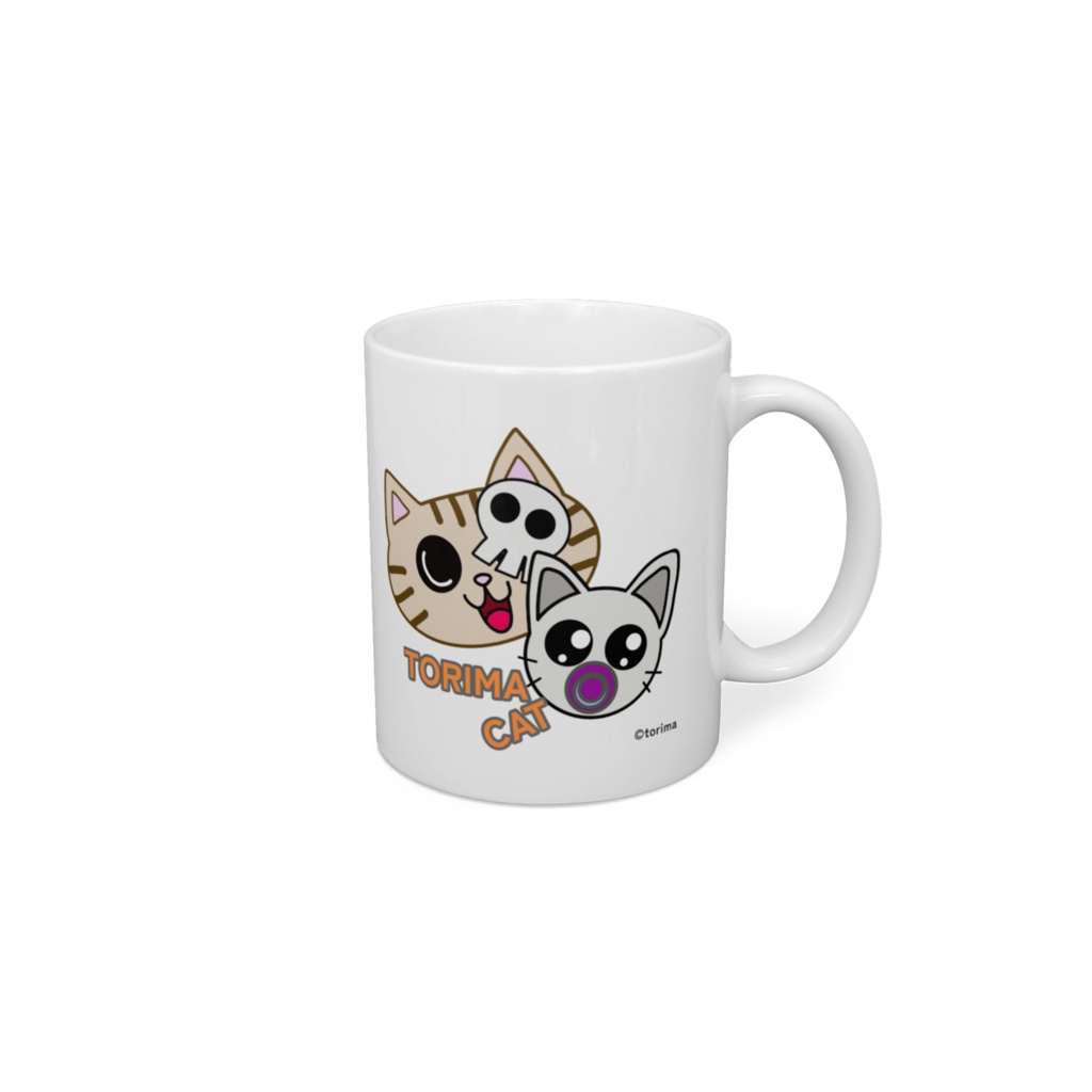 TORIMA CATマグカップ 横デザイン