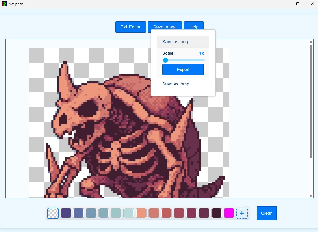 ドット変換ソフト「NeSprite」