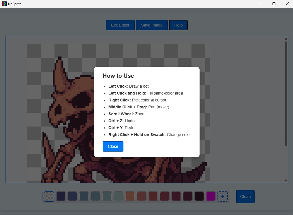 ドット変換ソフト「NeSprite」