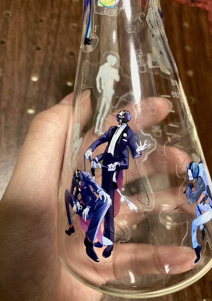 スーツ×昆虫クリアシール