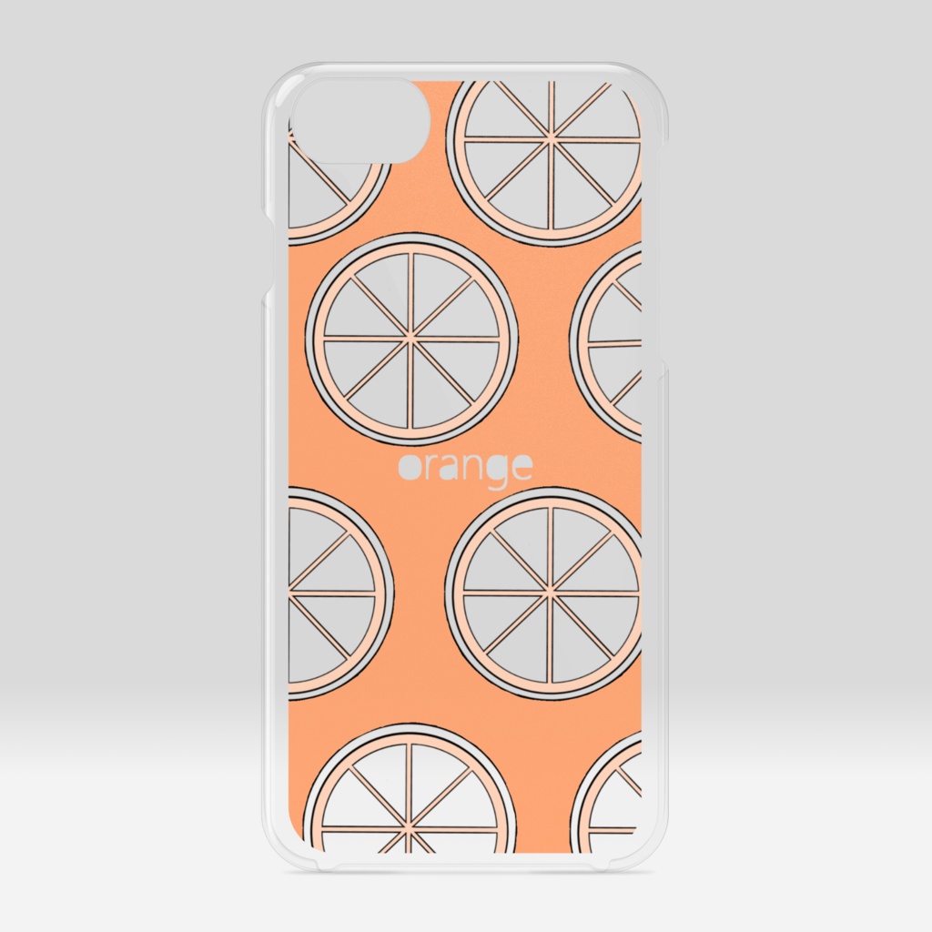orange クリアケース