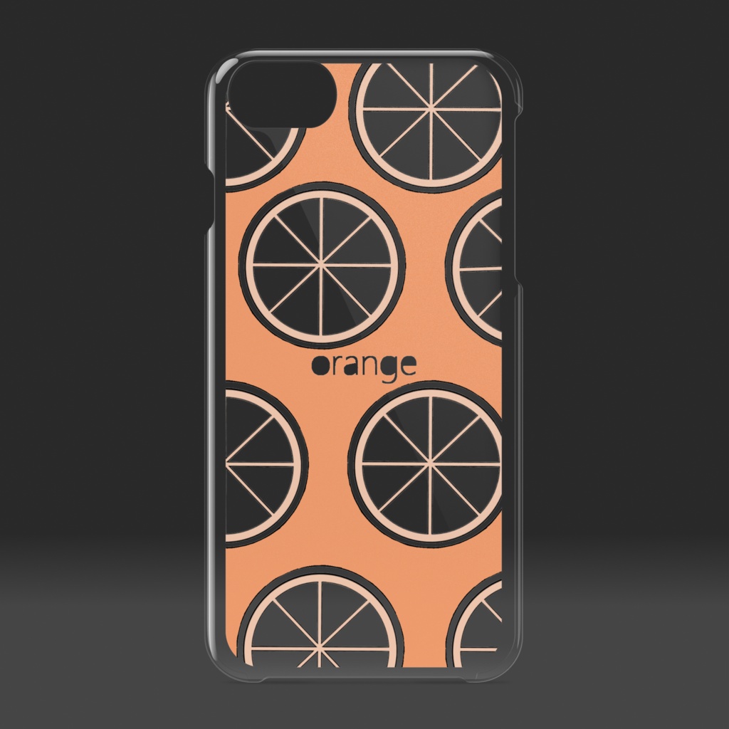 orange クリアケース