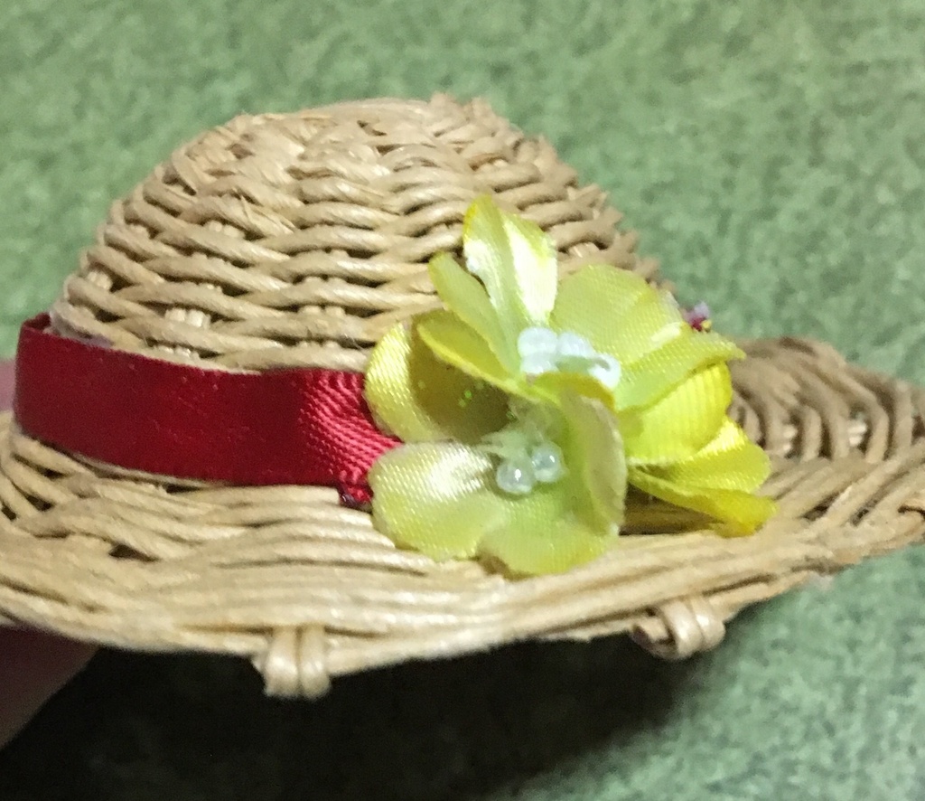 【B級品】ねんどろいど用麦わら帽子 ベージュ