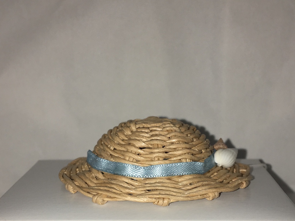 麦わら帽子(貝がら/ベージュ)