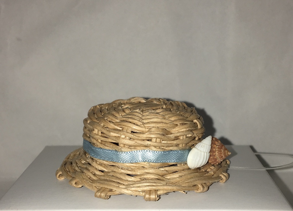 カンカン帽子(貝がら/ベージュ)