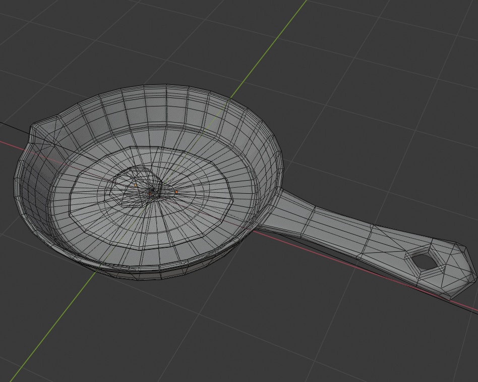 【3Dモデル】スキレットと目玉焼き