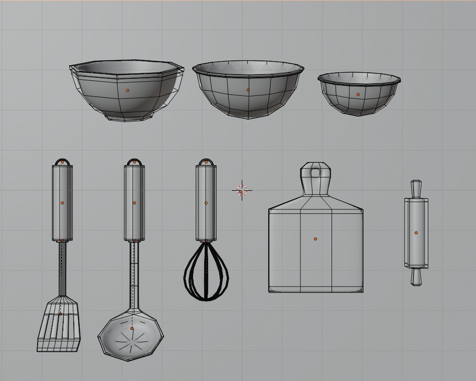 【3Dモデル】キッチンツール各種