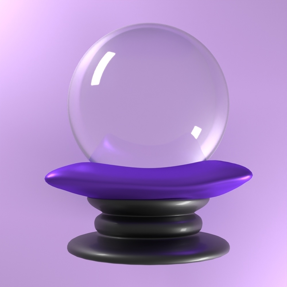 【3Dモデル】水晶玉