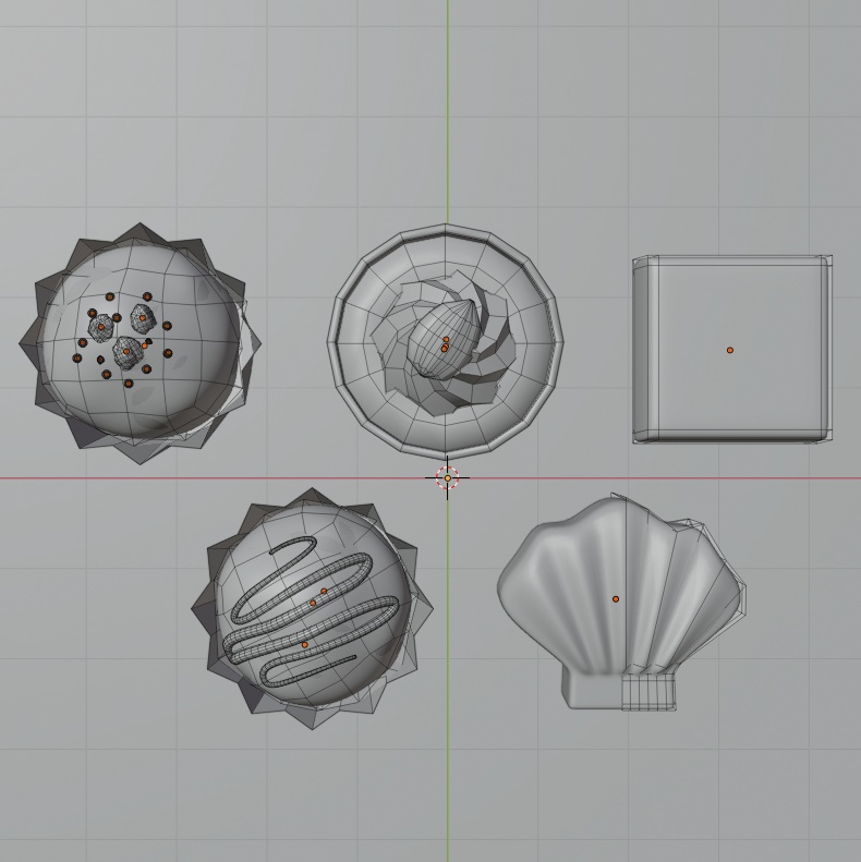 【3Dモデル】チョコレートセット