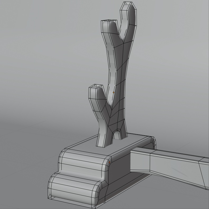 【3Dモデル】刀掛け