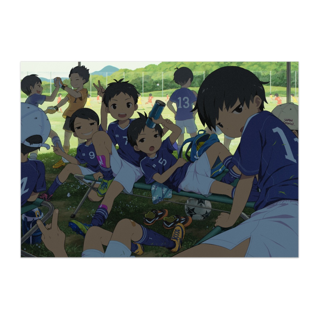 ポスター「練習試合終わり～」