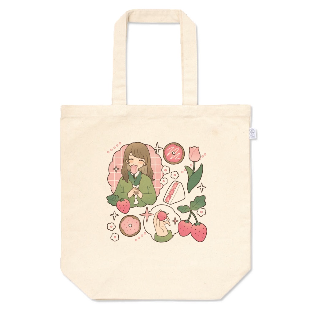 いちごとチューリップ トート