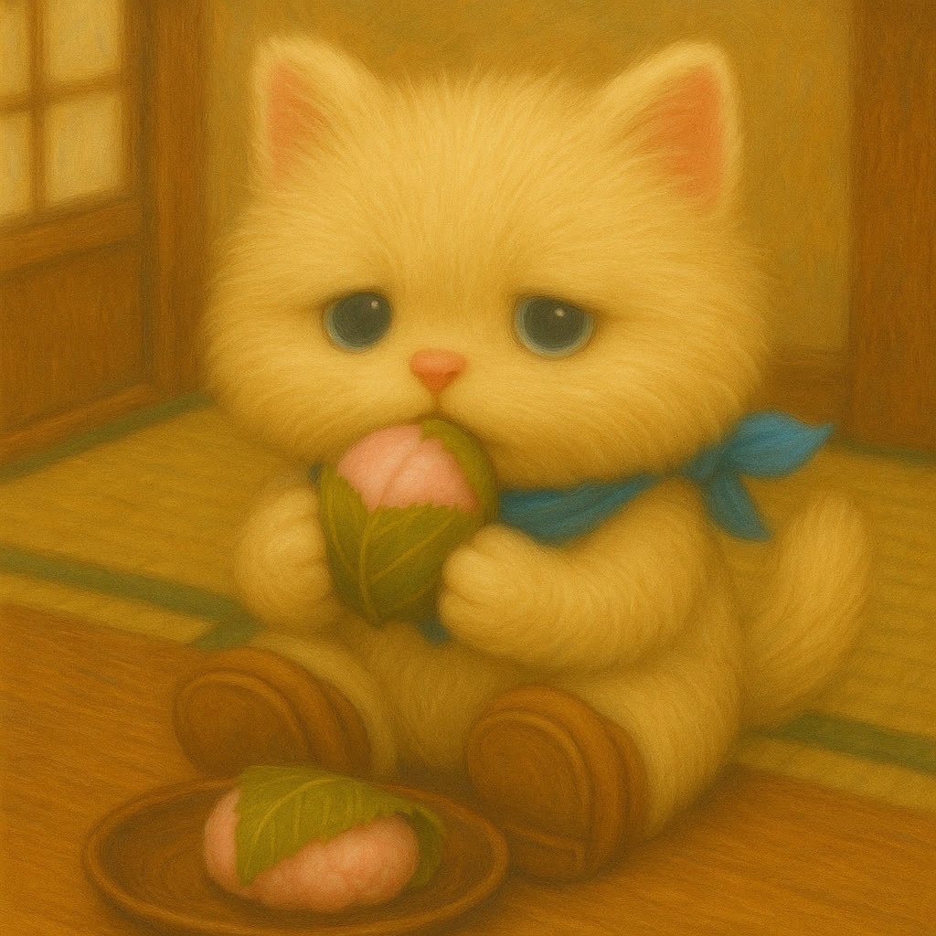 【無料素材】11パターン モフカワ猫トロ吉 シンプル(文字なし)