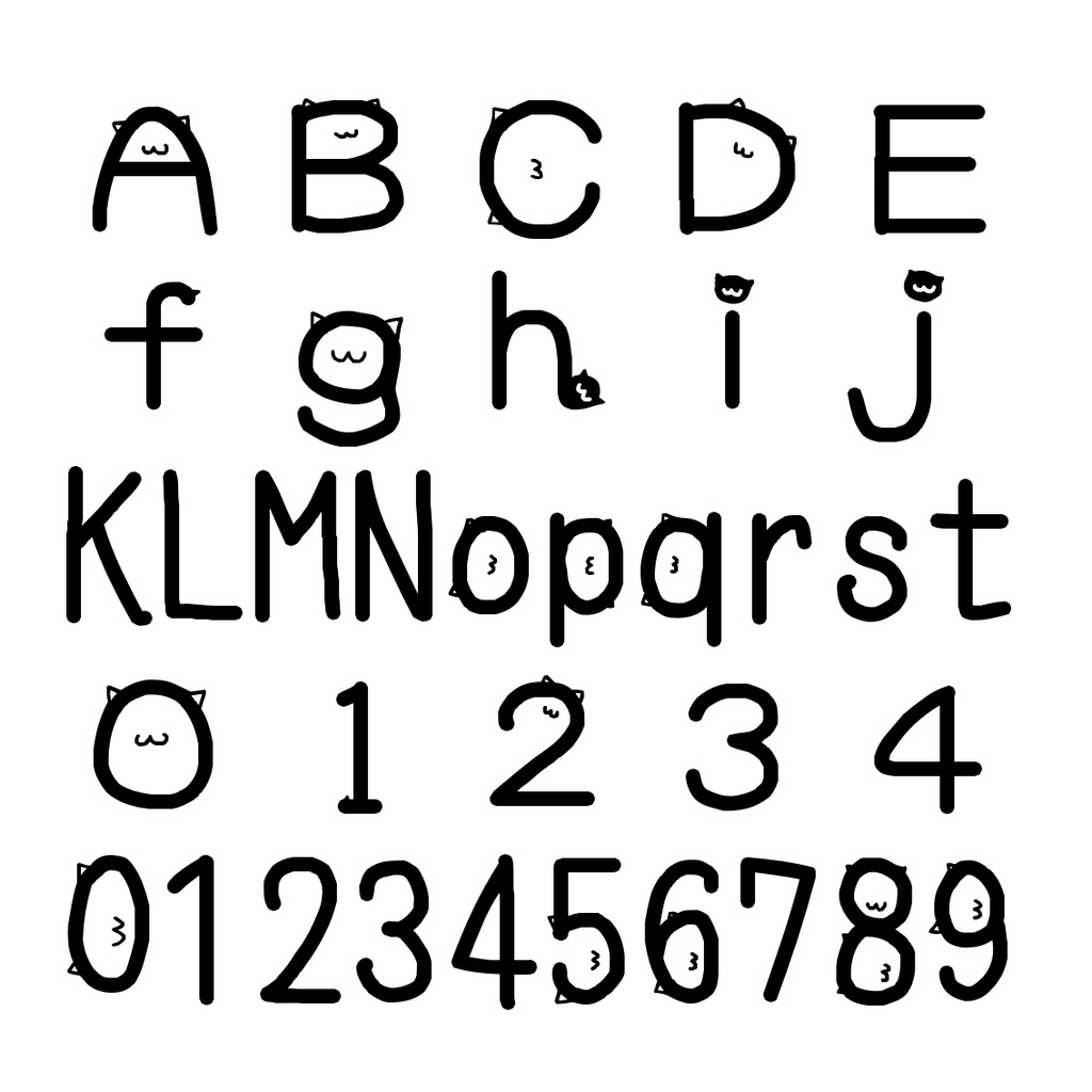 さりげ猫フォント【無料・商用利用可】