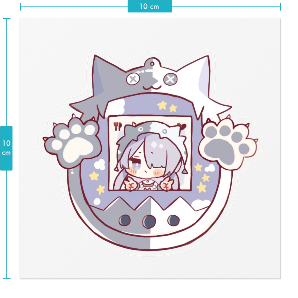 【マヨっち】マヨたまステッカー【クリア】