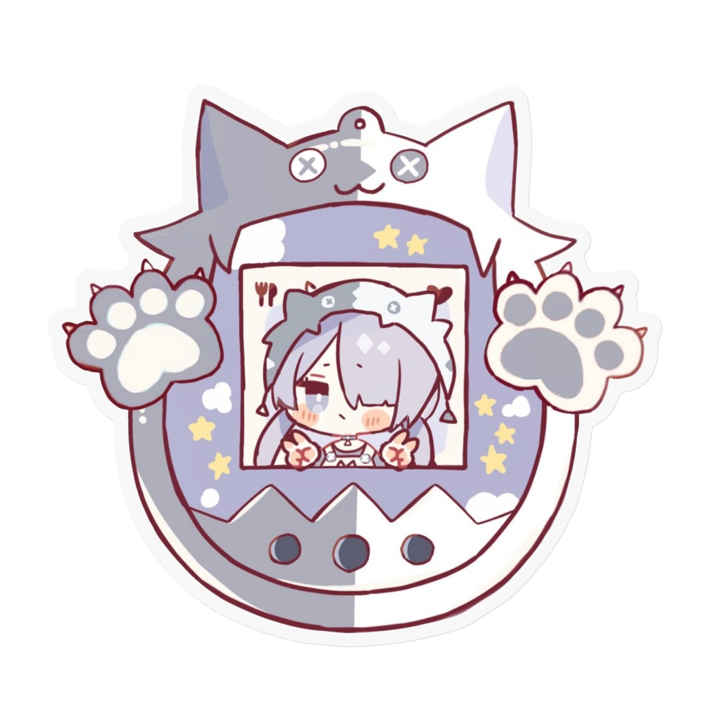 【マヨっち】マヨたまステッカー【クリア】