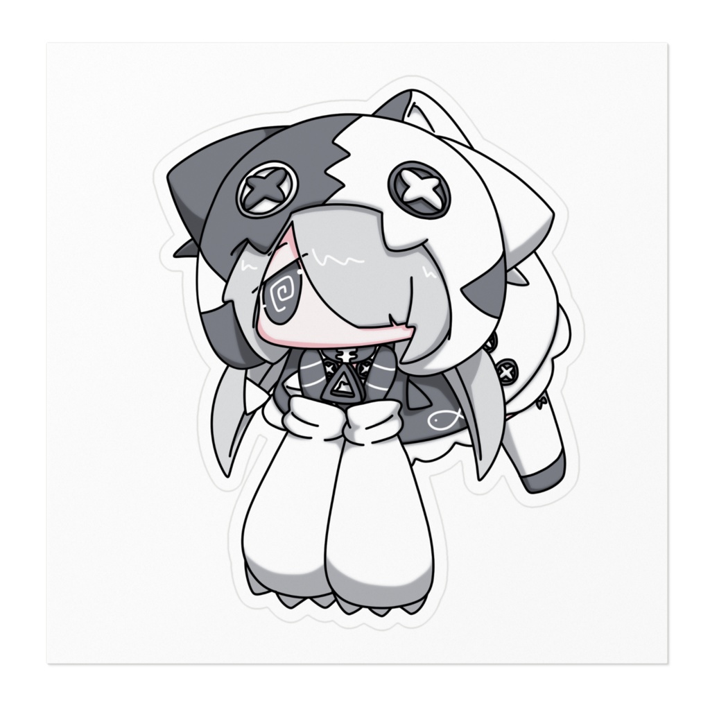 【ステッカー】脱力!ぶらぶらマヨチャン【2サイズ&2カラーあり!】