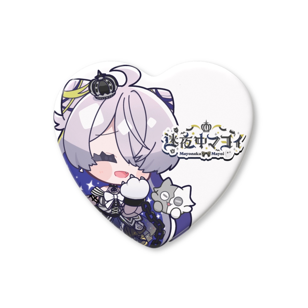 【ハート缶バッチ】新モデルマヨ【笑顔】