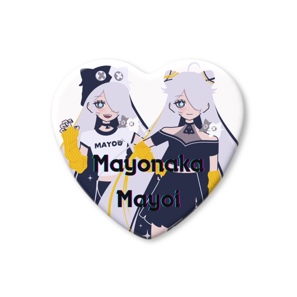 【ハート缶バッチ】Y2K風ズボンスカートマヨ