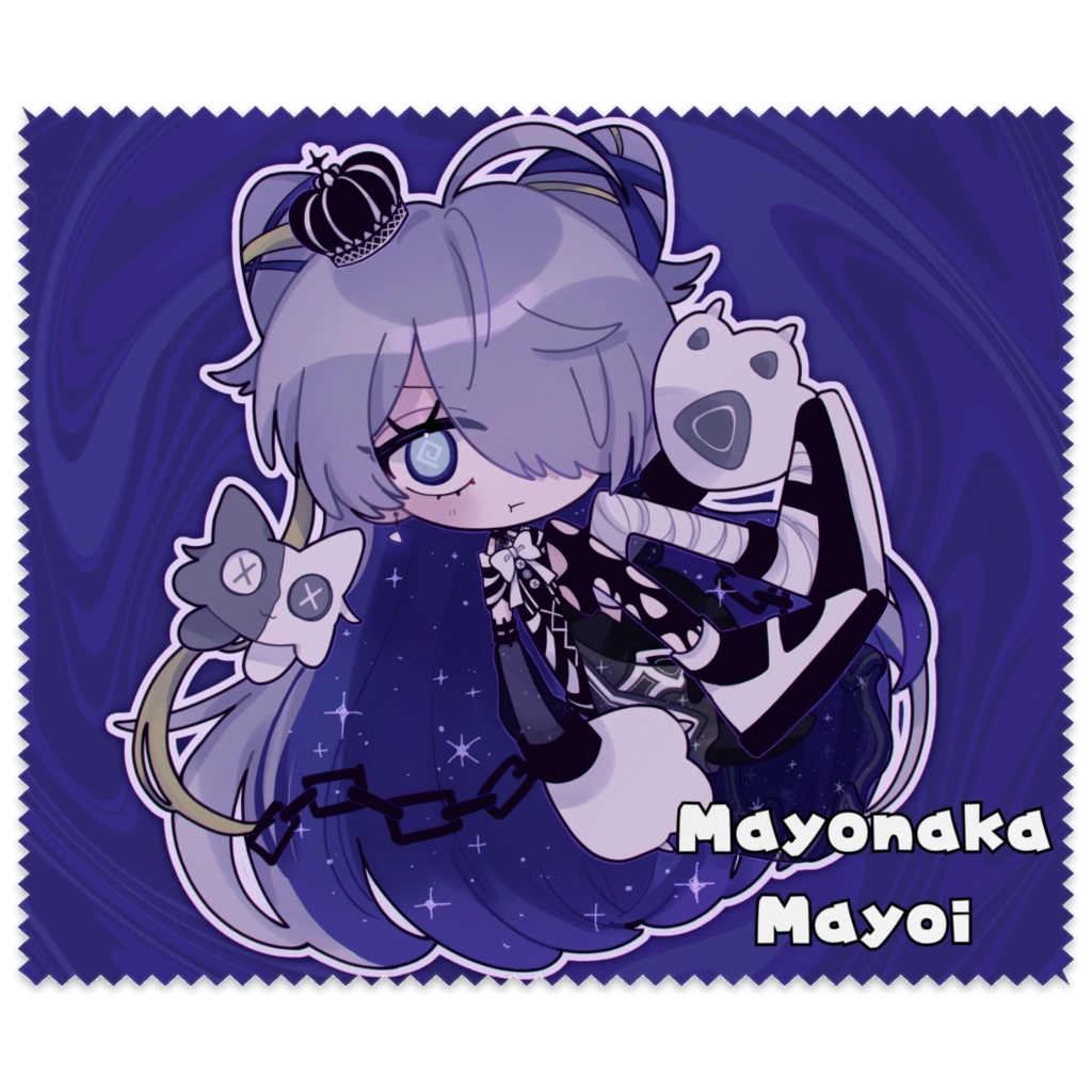 🌟🩶【メガネ拭き】おしゃんダークマヨ