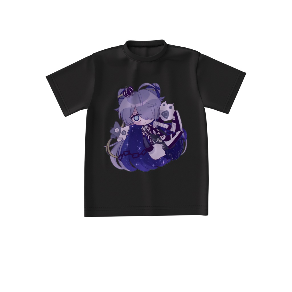🌟🩶【ビッグシルエットTシャツ】おしゃんダークマヨ【ブラック】