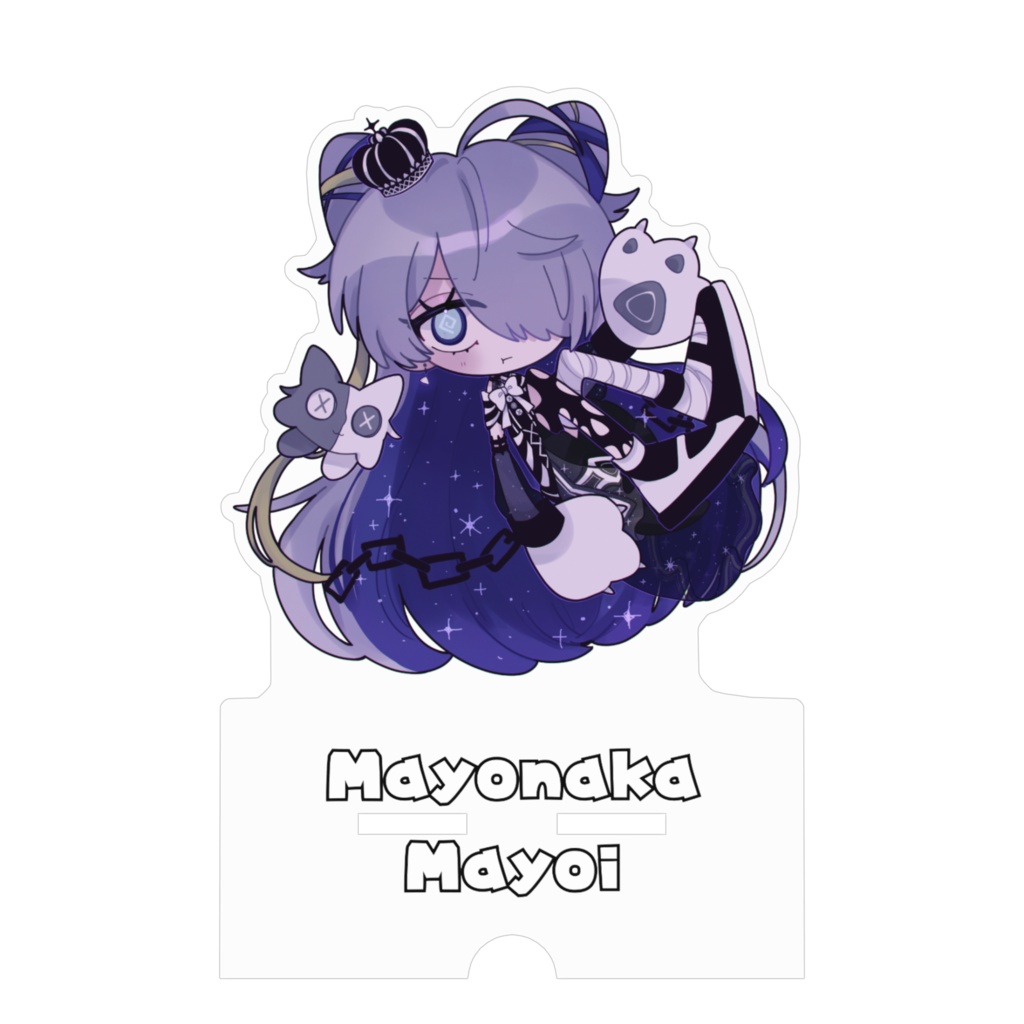 🩶【スマホスタンド】おしゃんダークマヨ