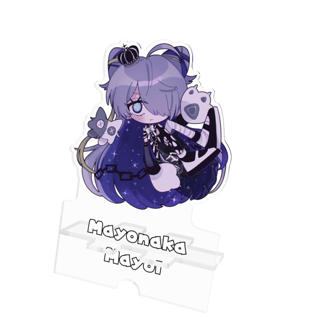 🩶【スマホスタンド】おしゃんダークマヨ