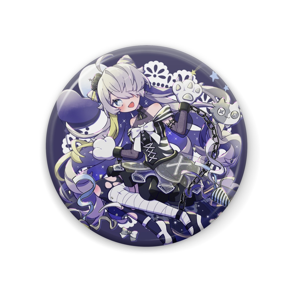【缶バッチ】2周年お祝いマヨ【全身】