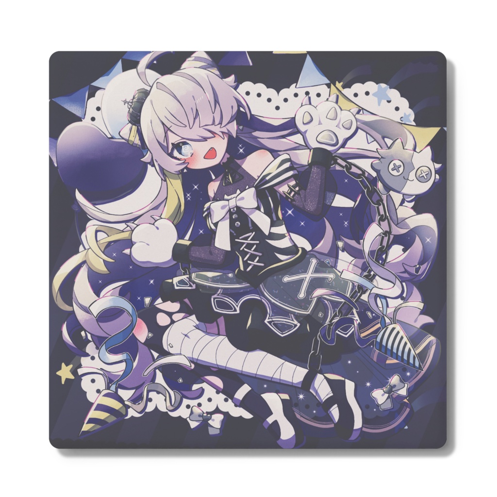 🌟🩶【四角コースター】2周年お祝いマヨ