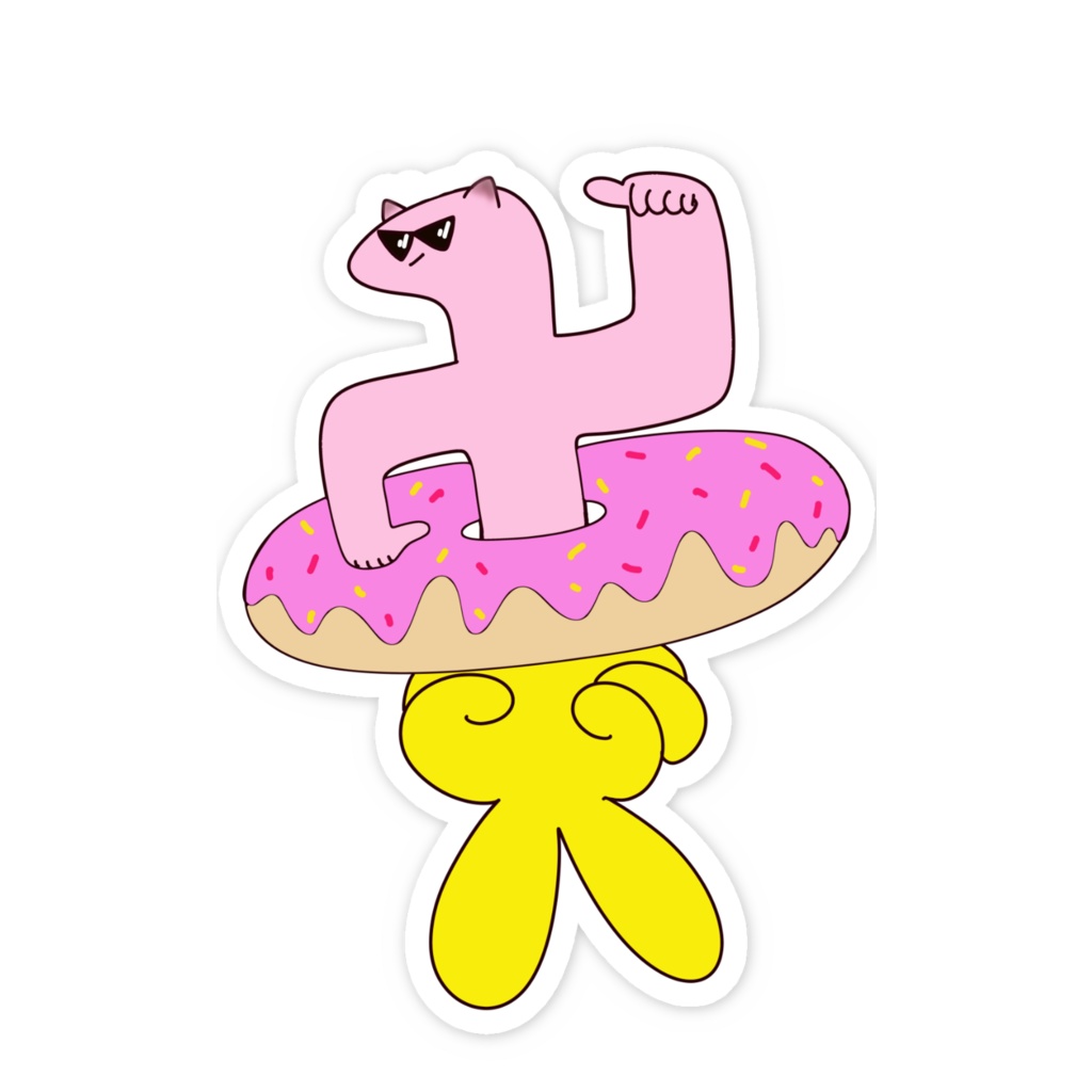 【スマホステッカー】アシチョキマンジ