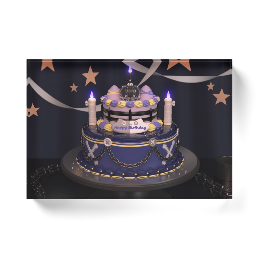 🌟🩶【アクリルブロック】誕生日マヨワンホール