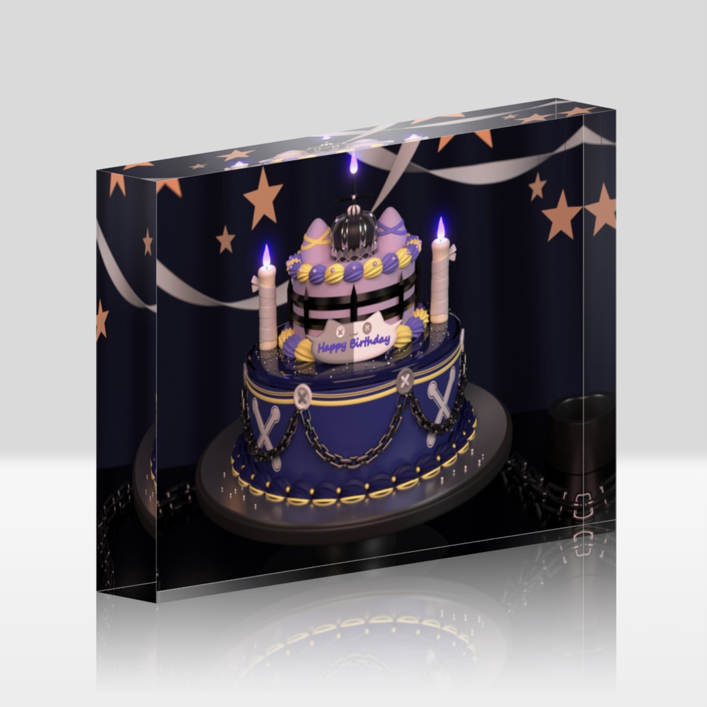 🌟🩶【アクリルブロック】誕生日マヨワンホール