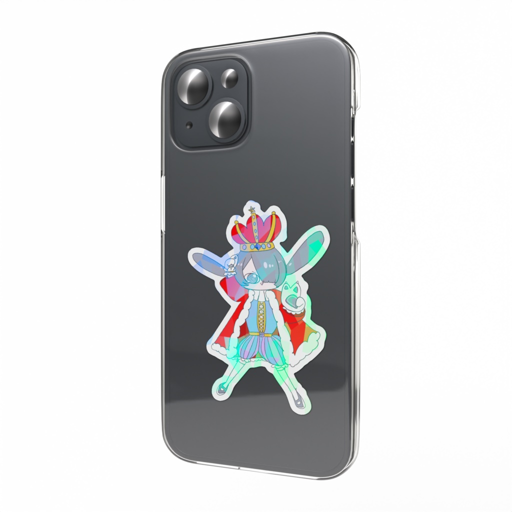 👑【ホログラムスマホステッカー】ロイヤルマヨチャン