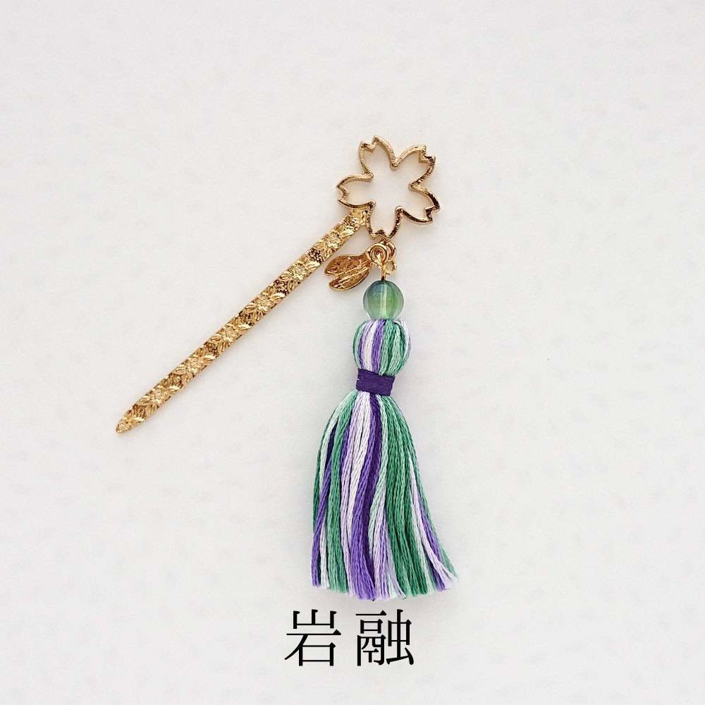 《刀剣乱舞》桜のミニタッセルかんざし