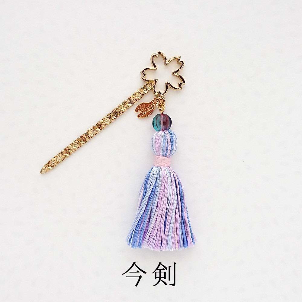 《刀剣乱舞》桜のミニタッセルかんざし